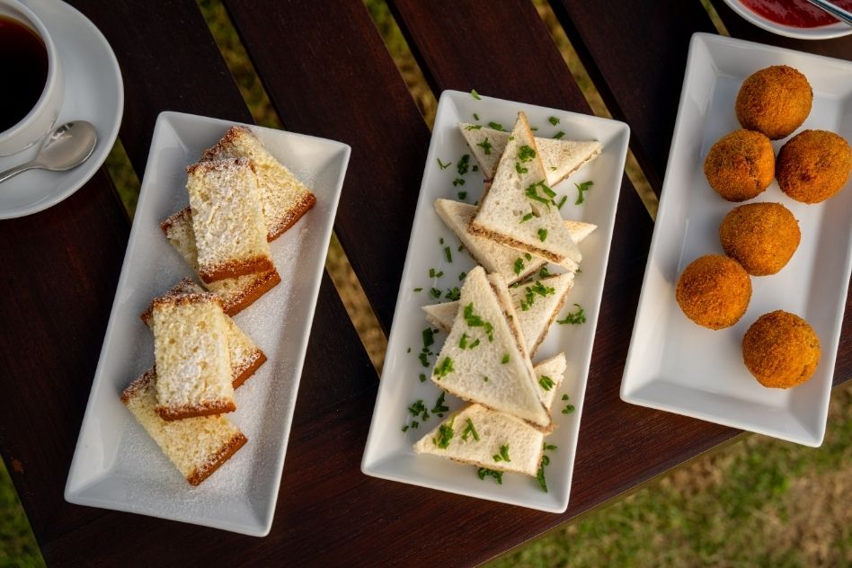 Tea time snacks at Villa Tanderra Sri Lanka